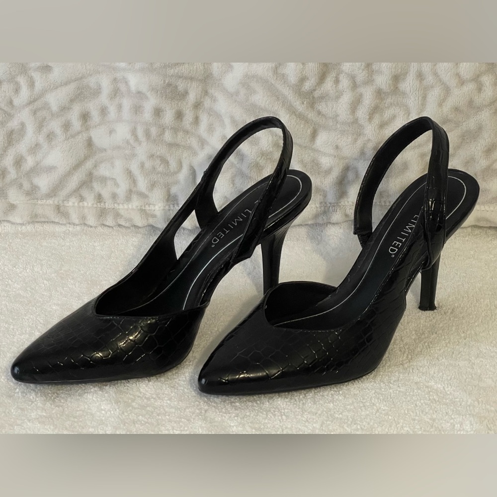 The Limited Women’s Slingback Black Dress Shoe, Size 7